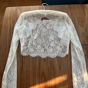 Beautiful lace topper from BHLDN
